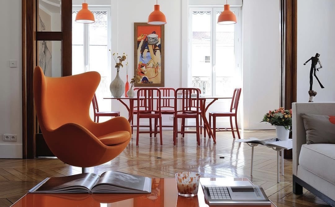 Orange Color in Interior Design