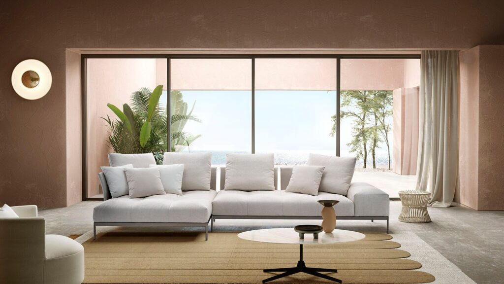 Saba italia pixel light indoor sofa
